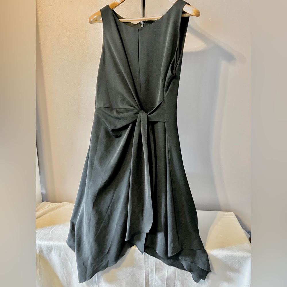 Karl lagerfeld faux wrap little black dress